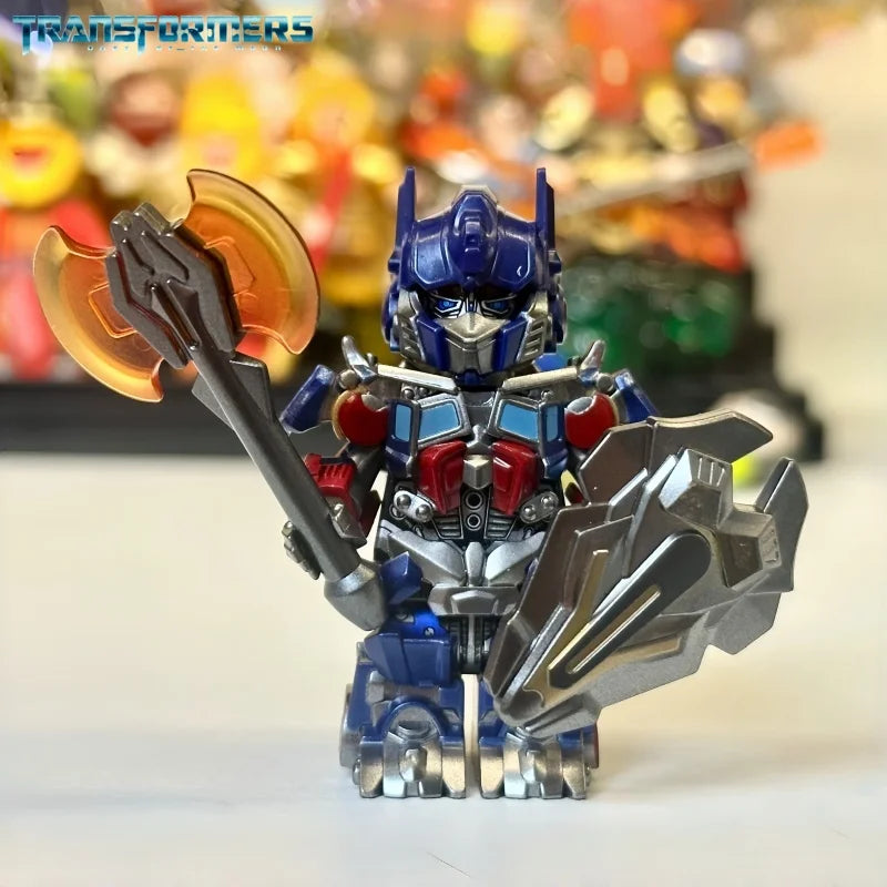 Optimus Prime Jetpack Transformers Blocks Small Particles MOC Megatron Children's Assembly Toy Bumblebee Model Desktop Gifts