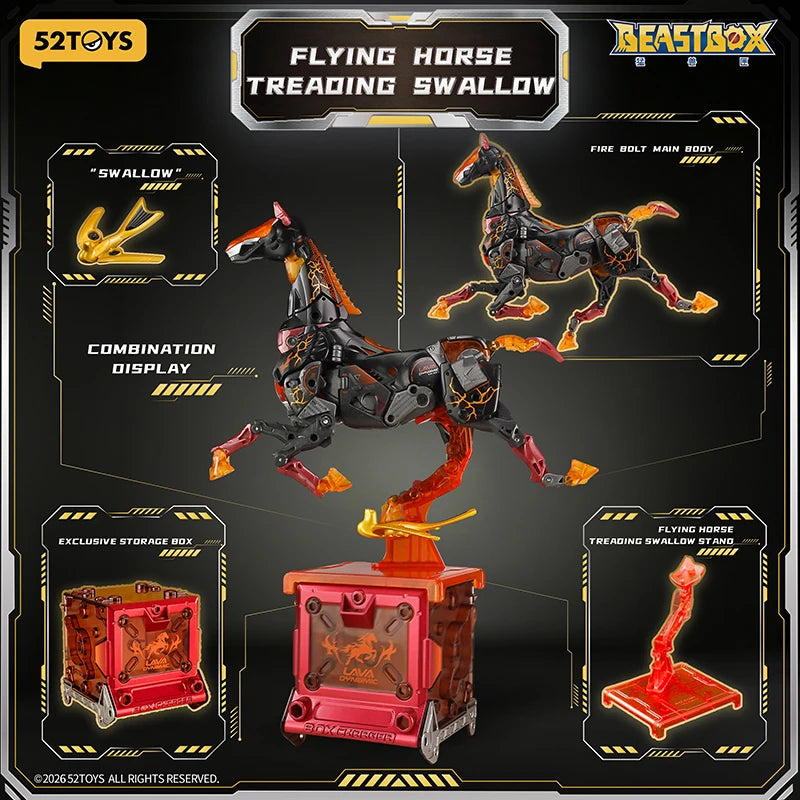 52TOYS BEASTBOX BB-75FB FIRE BOLT Transformation Collectible Converting Action Figure Toys Gift