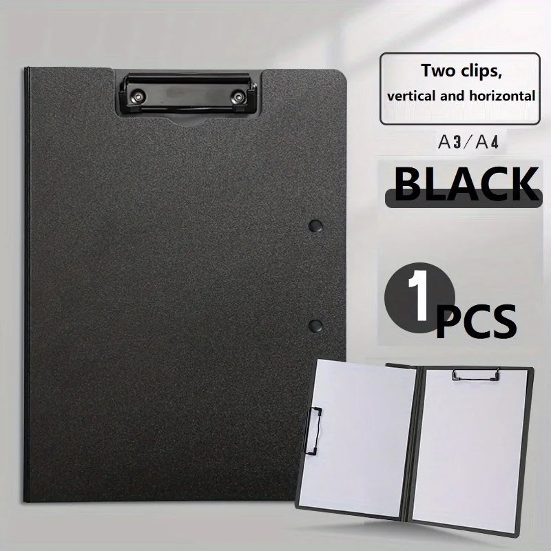 1pc A4 File Folder Clipboard Writing Pad Board Test Paper Document Organizer For Business & School, Stationery & Office Supplies