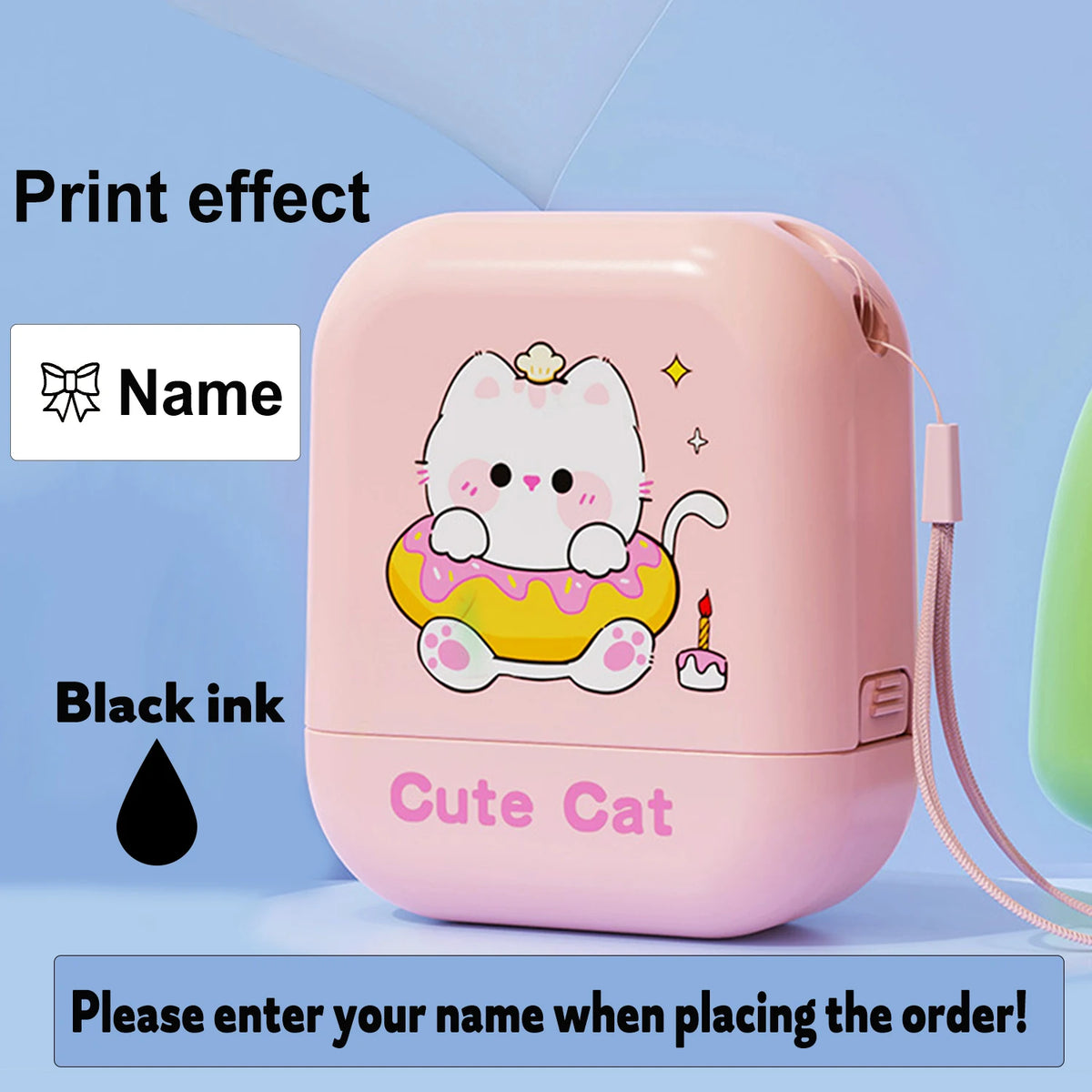 Personalized Name Stamp – Waterproof Self-Inking Clothing Label Stamp for Kids