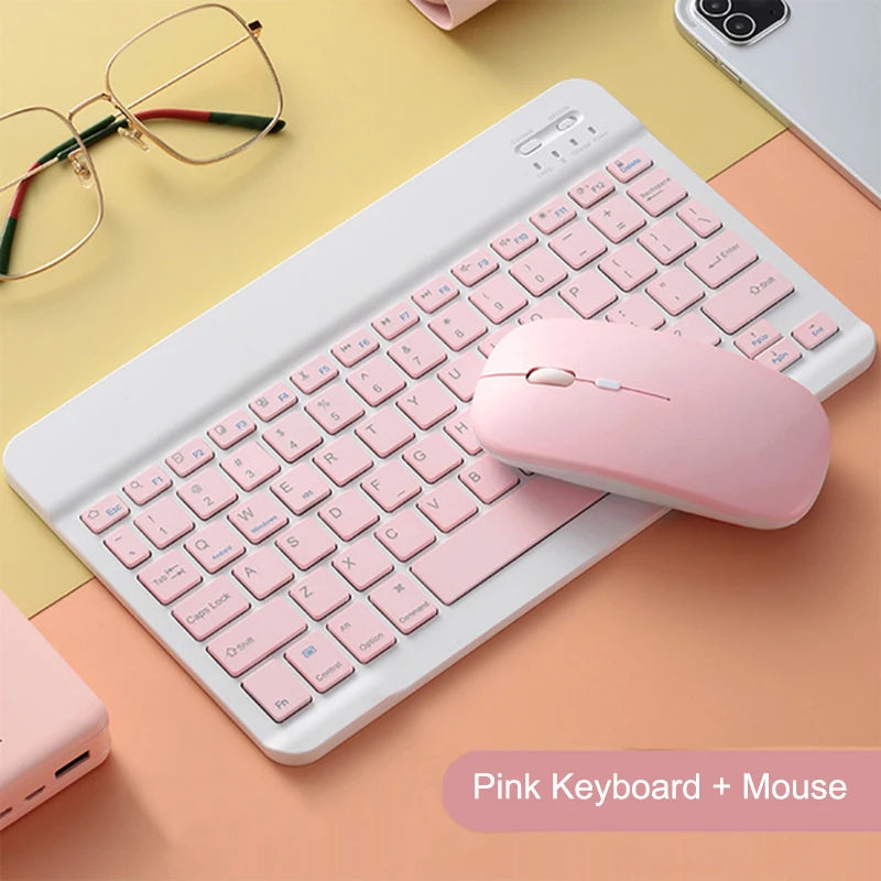 Bluetooth Keyboard and Mouse For iPad Xiaomi Samsung Huawei Phone Tablet Slim Mini Wireless Keyboard For Android IOS Windows