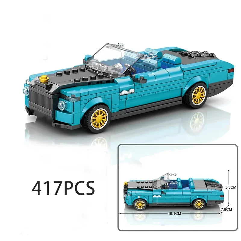 Speed Series Racing Sports Vehiclea Technique Car Supercar Building Blocks Set Bricks Classic MOC Model Toys For Kids