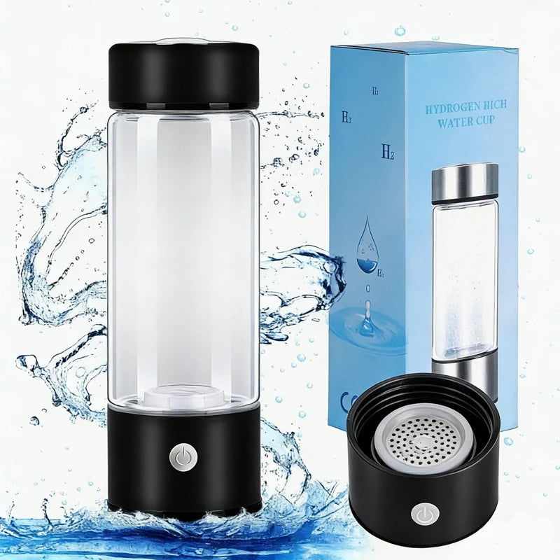 Rechargeable Rich Hydrogen Water Bottle Sports Cup Hydrogen Oxygen Separation SPE PEM Water Lonizer Bottle for Health Wellness