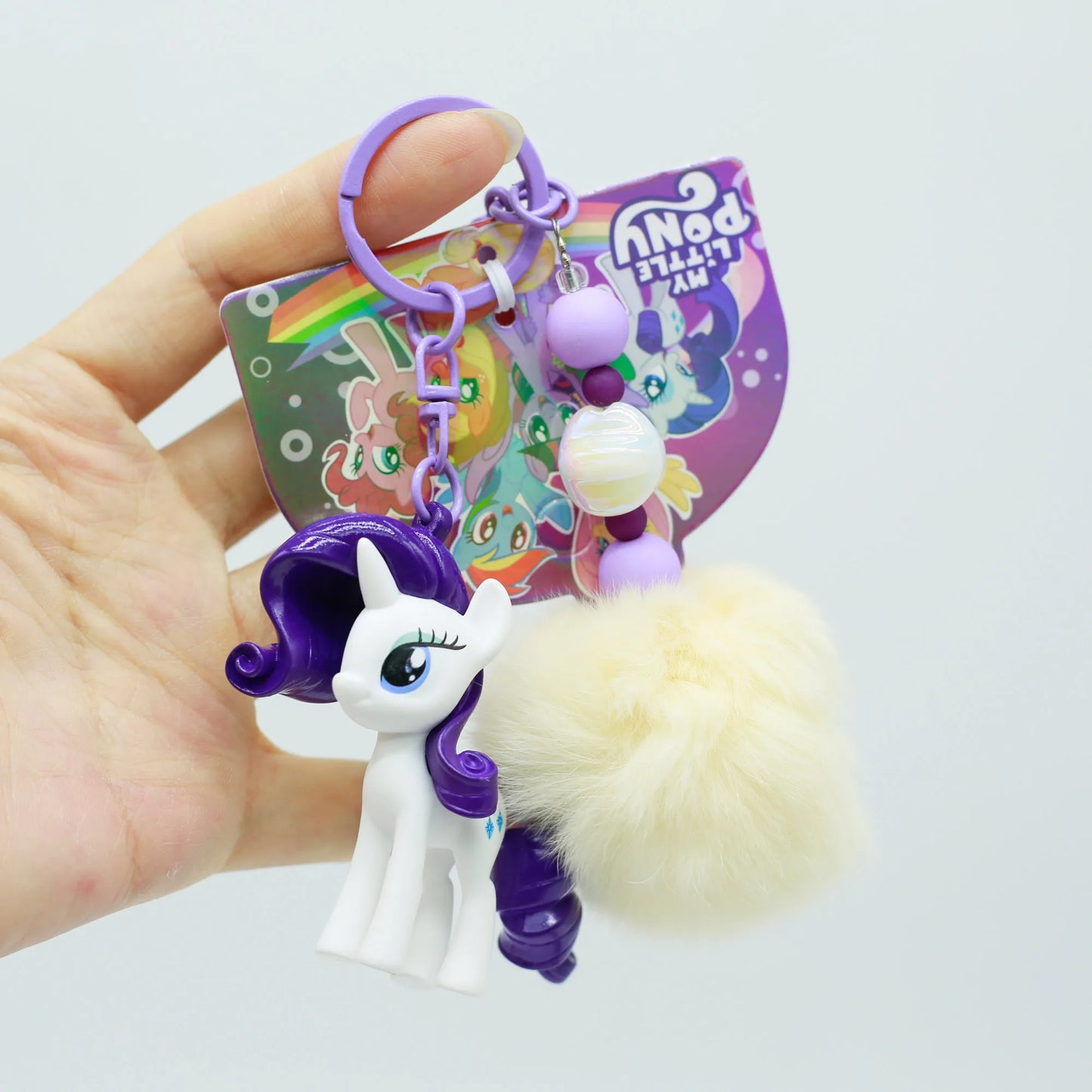Genuine My Little Pony Kawaii Twilight Sparkle Applejack Pinkie Pie Keychain Pendant Anime Cartoon Birthday Gift Boys Girls Toys
