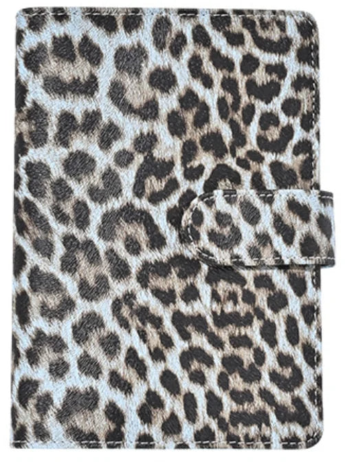 A6 Leopard Print Loose Leaf Cover Plan Book Binder 6 Holes Cash Budget Binder Notebook Office Stationery