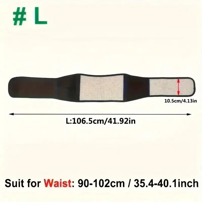 Adjustable Tourmaline Self-heating Magnetic Therapy Waist Belt Lumbar Support Back Waist Support Brace Double Banded aja lumbar