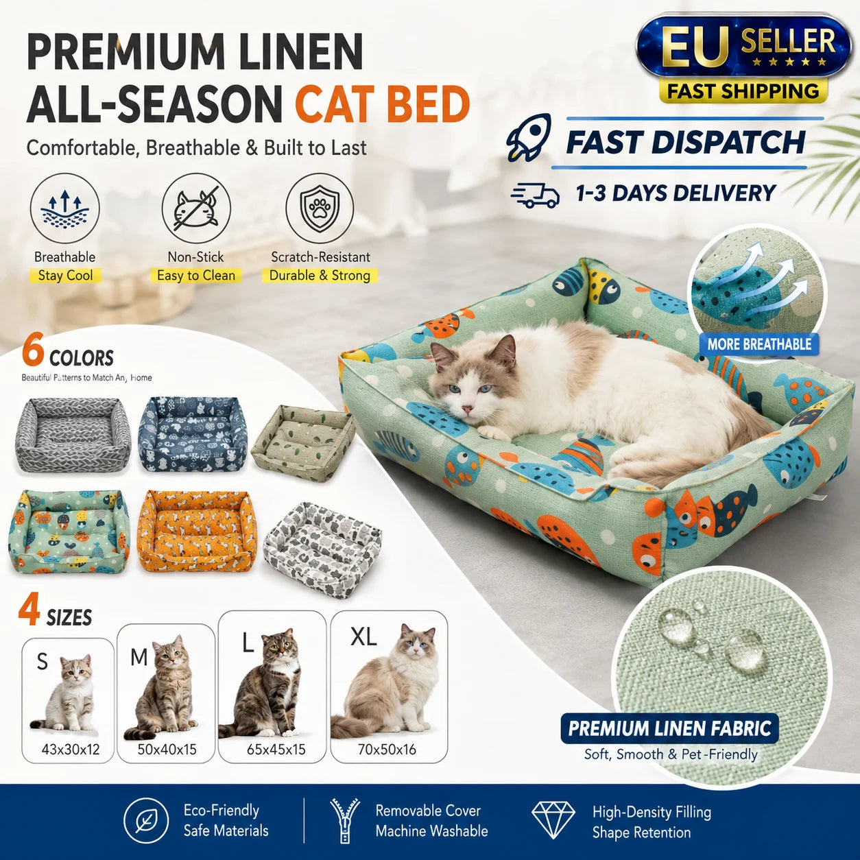 Pet Summer Mat Cute Dog Cooling Sofa Breathable Washable Four Seasons For Small Dog Bed Cushion Pet Cat Nest Mat Accessories