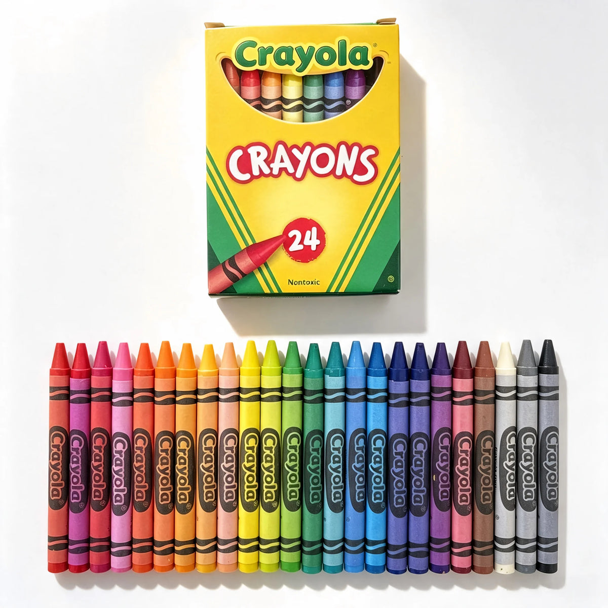 8/24 Colors Crayons Box, Safe Non‑Toxic Drawing Crayons, Kids Painting Tool Set, Back to School Art Supply Gift for Boys & Girls