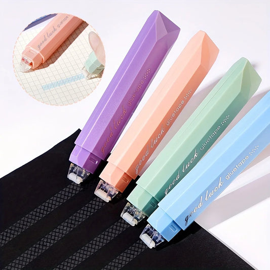 4pcs Waterproof Glue Tape for Scrapbooking - Waterproof Adhesive Roller for Crafts, Gift Wrapping, Photo Mounting & Journaling