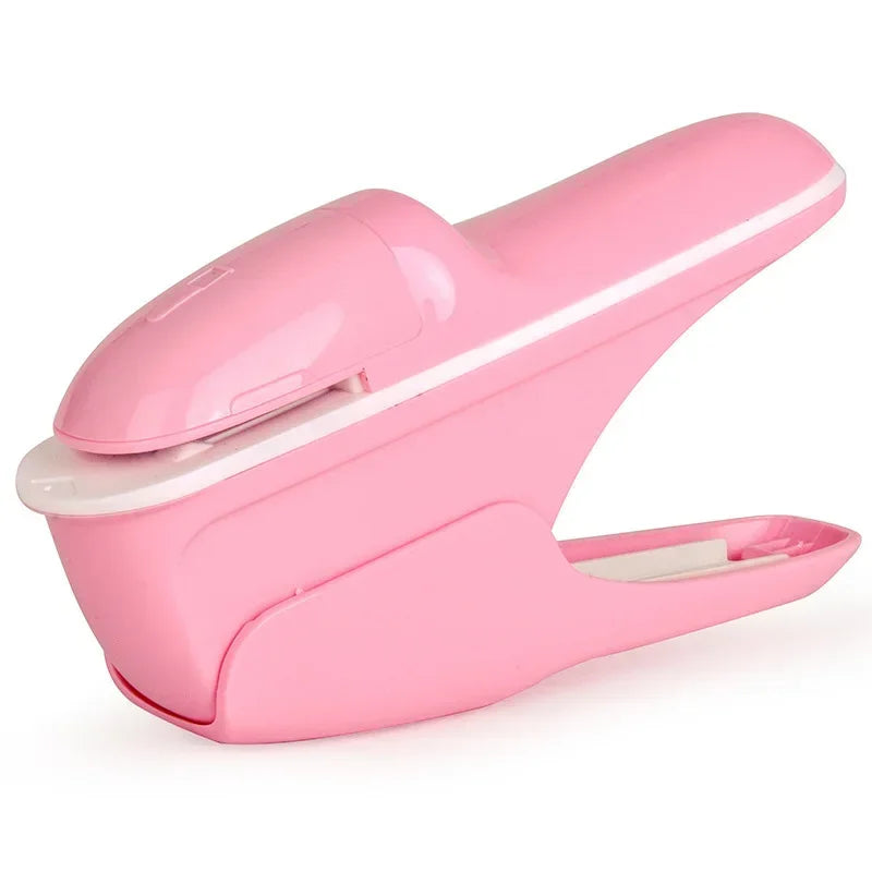 1PC hand-held stapler without nails, bill paper and handbooks, document binding, office, home and school binding supplies