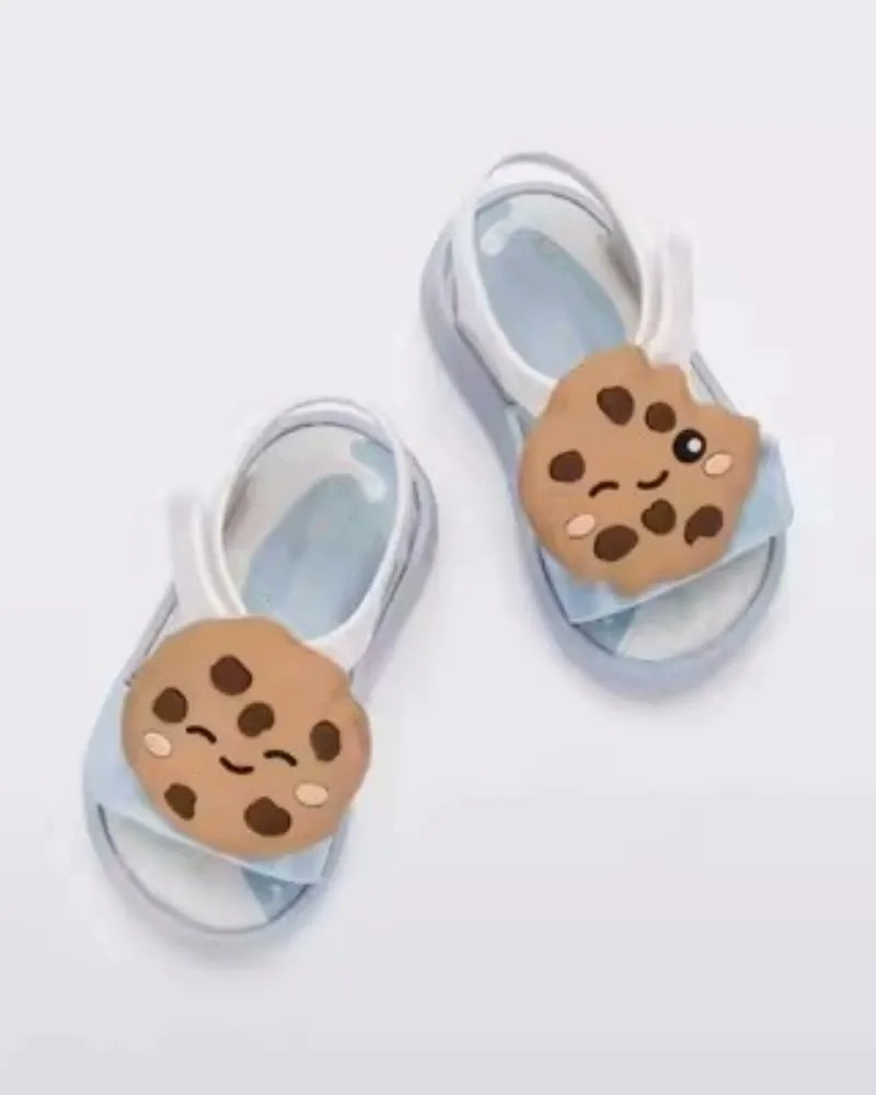New Children's Biscuit Ice Cream Sandals 2024 Summer Lightweight Kids' Jelly Dress Sandals Girls' Boys' Beach Shoes MN070