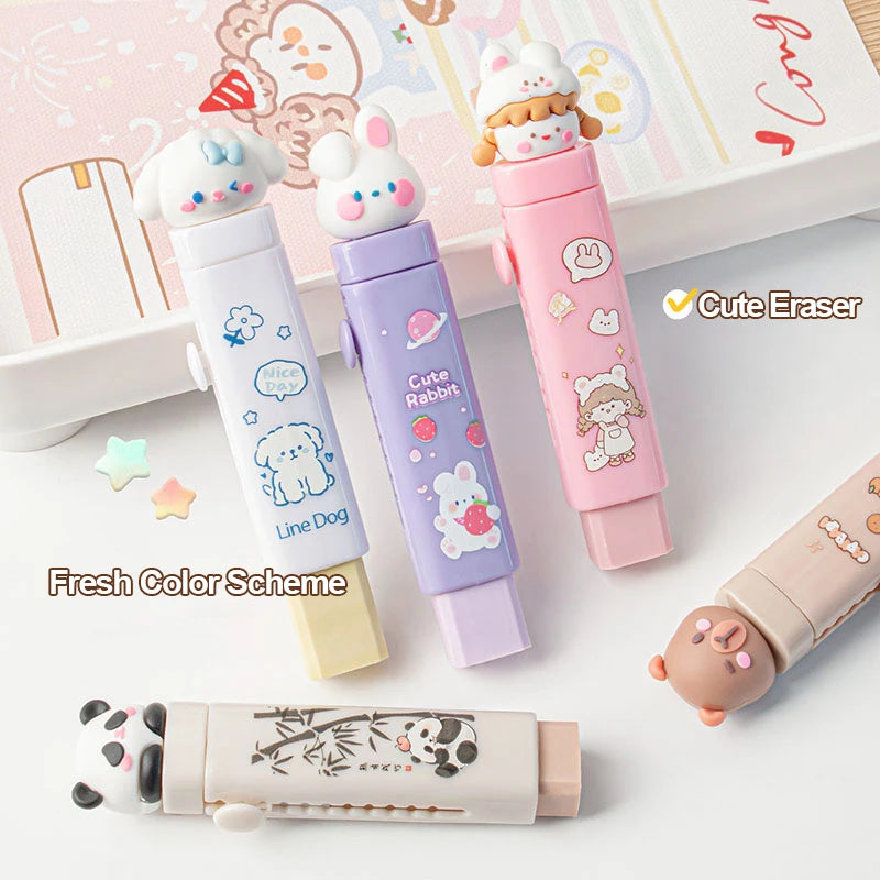 Creative Cartoon Eraser for Elementary School Students Cute and Traceless Eraser for Children to Promote Learning and Exams Penc