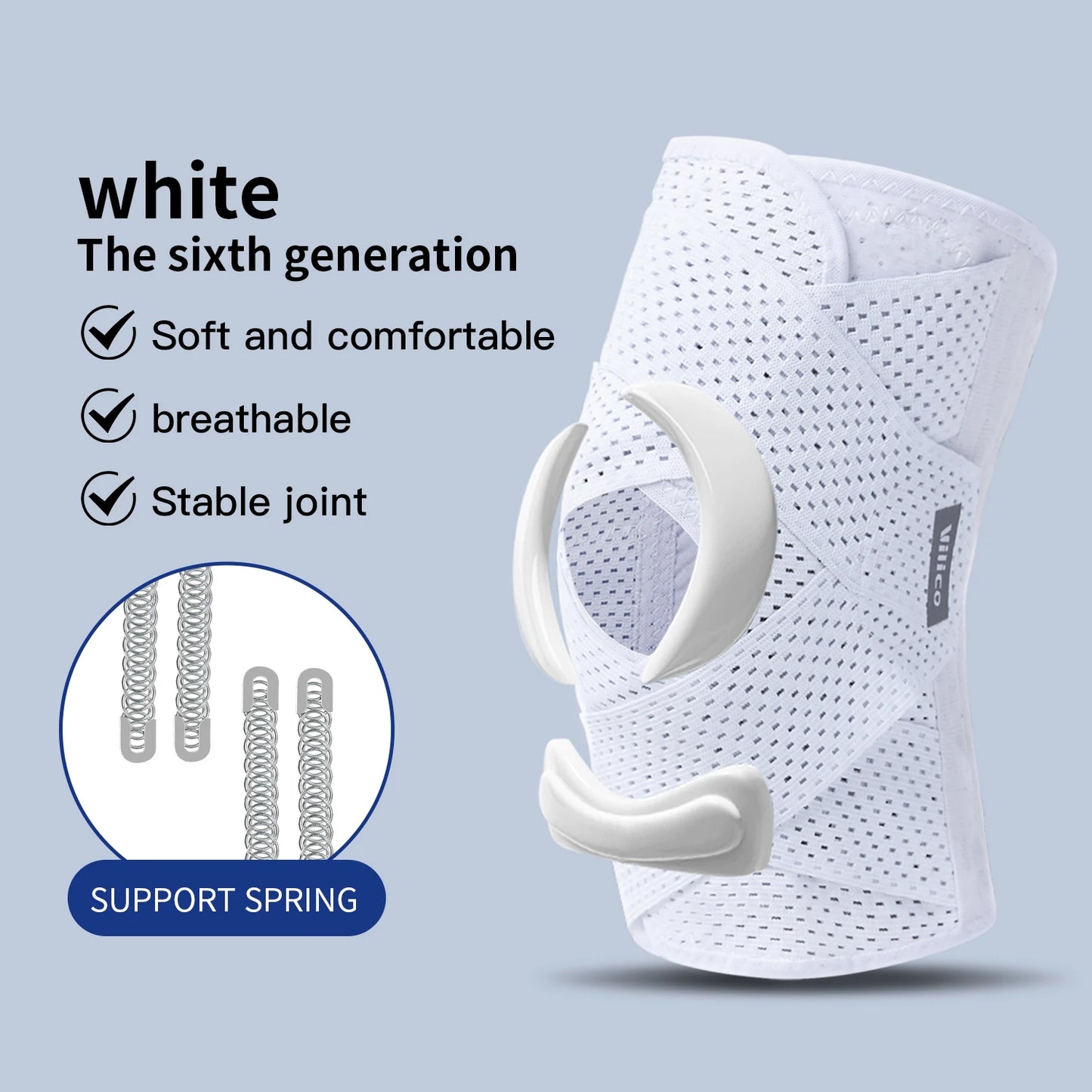 1Pcs Adjustable Knee Support Brace with Patella Gel Pad Men Women Meniscus Tear Knee Pain Injury Recovery,Workout,Sports