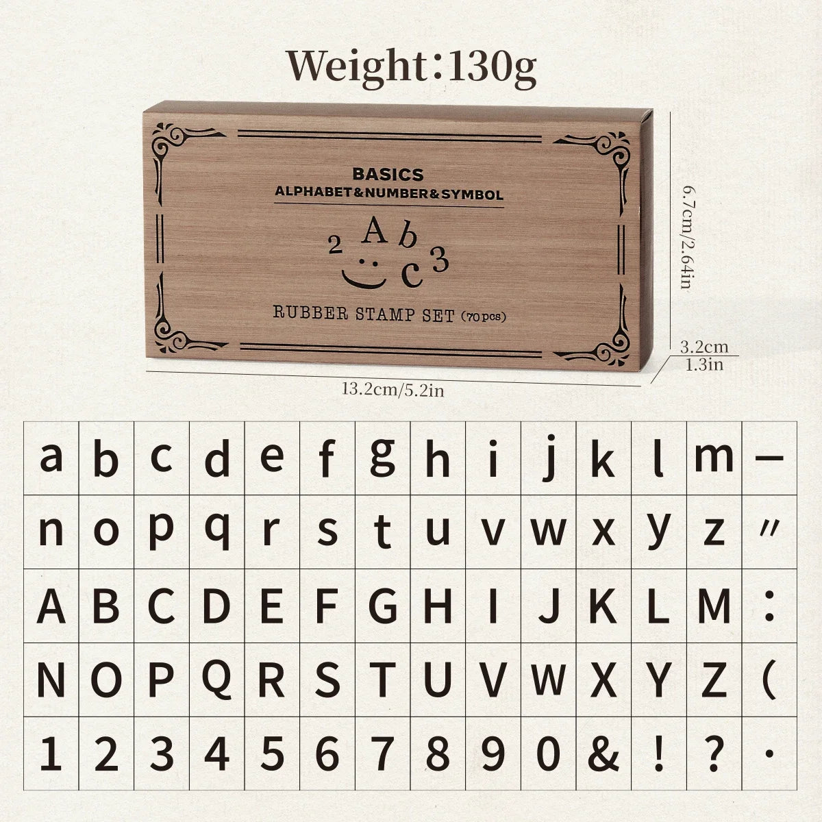 Journal GO 70pcs/set Wooden Rubber Alphabet Letter Number Stamp Set for Card Collage Junk Journal Scrapbooking DIY Standard Seal