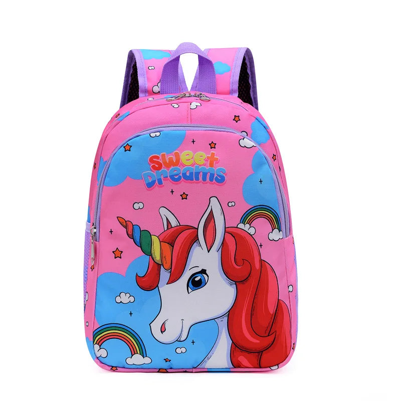 Boy Girl Cartoon Unicorn Schoolbags Lager Capacity School Backpack Kindergarten Primary School Backpacks Kawaii Kids Bag