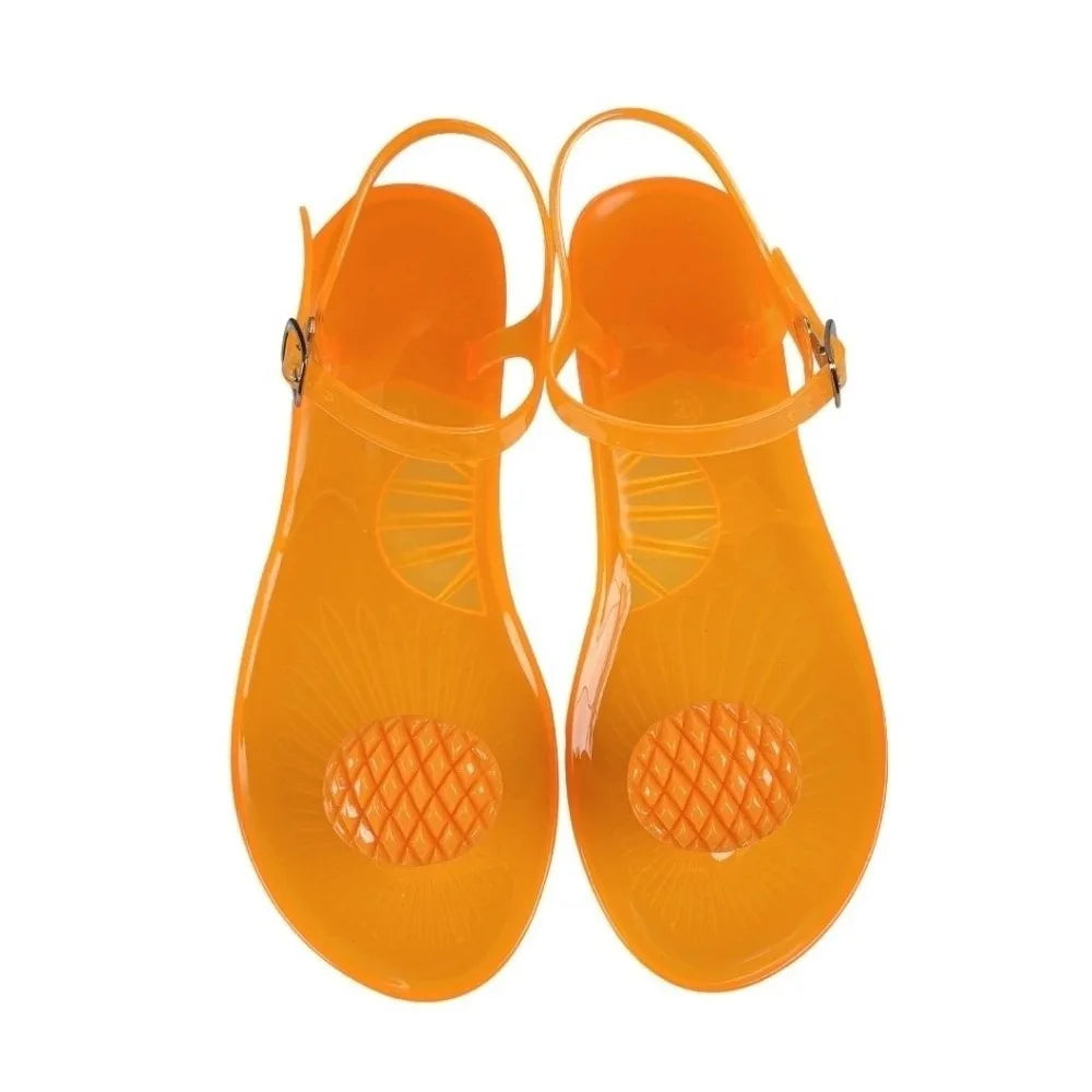 Watermelon Jelly Fruits Sandals Mango Grape Bee Lemon Orange Korean Style Slippers Soft PVC Bottom Non Slip