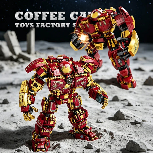 Mecha Iron Robot Bricks MOC Set Mechanical Hero Warrior Building Blocks Assembly Toys  Creative Action Figure Model Friend Gifts
