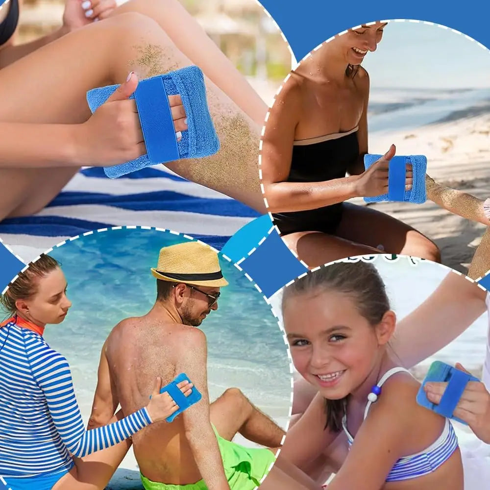 Summer beach sand remover soft sand eraser, adult and child sandbag remover, essential item for beach outdoor vacation camping
