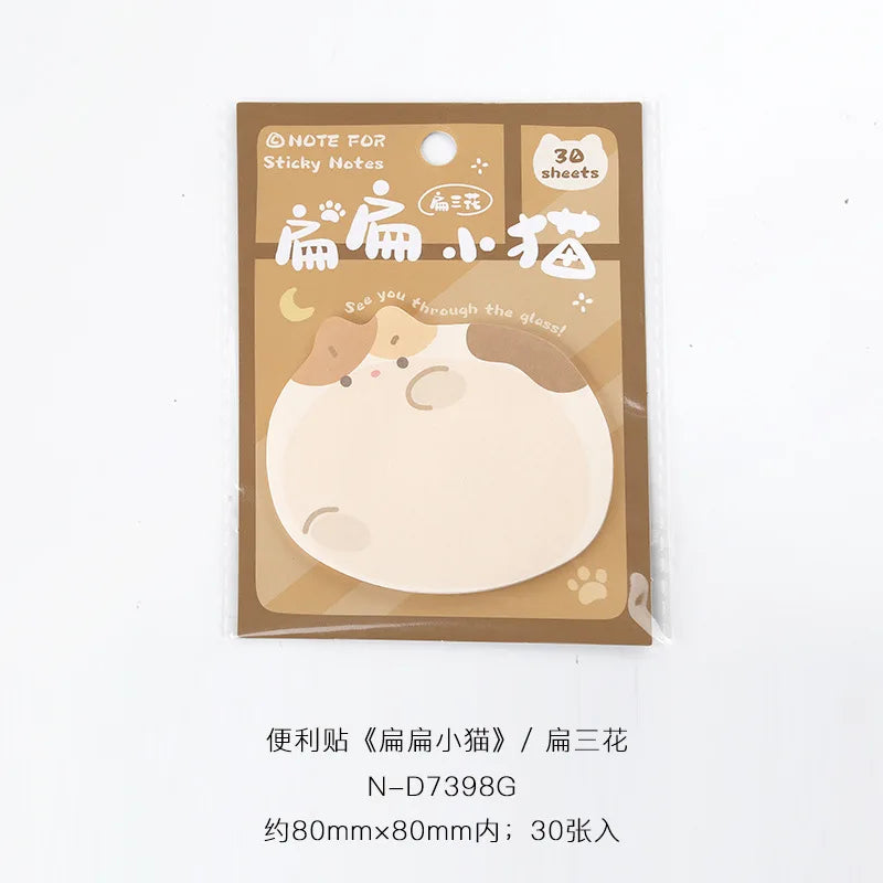 Korean Stationery Kawaii Cartoon Cat Sticky Memo Post Pad Marker It Note Planner Stickers Cute Office Supplies School Supplies