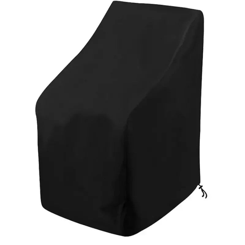 1pc Premium Waterproof Stacking Outdoor Chair Cover - Durable 210D Cloth Lounge Chair Protector with Weather Protection