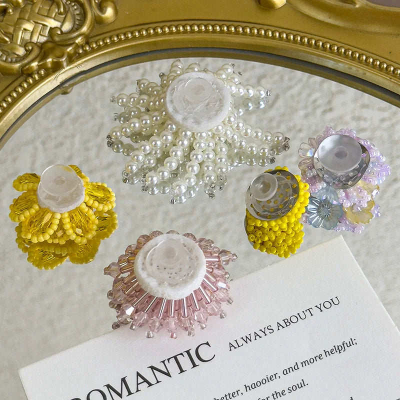 Crystal Handcrafted Beaded Jelly Shoes Shoes Buckles Sandals Decorative DIY Accessory Shoe Flower Slippers Jewelry Accessories