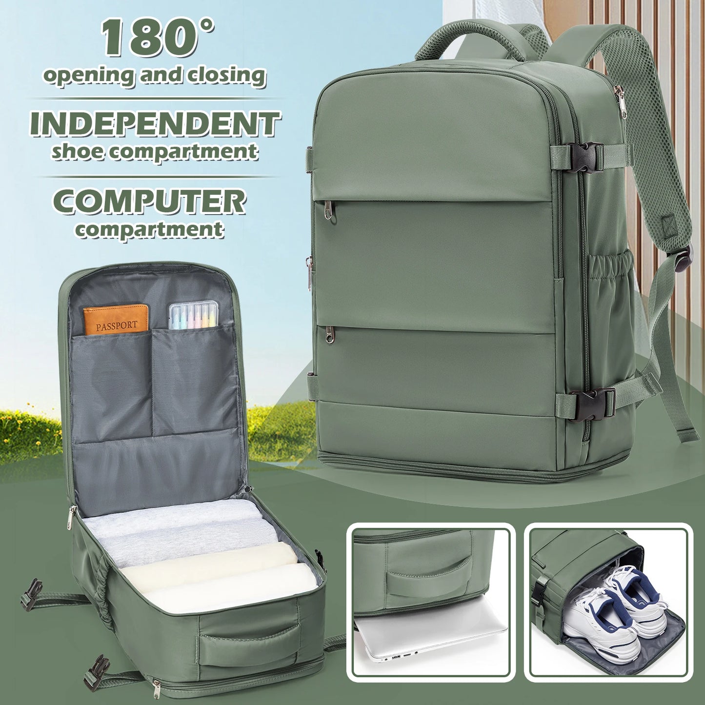 Backpack Travel 40x30x20 Ryanair Fashion Laptop Bag Women Waterproof backpack Cabin Bag Carry ons Notebook Backpack School Bag