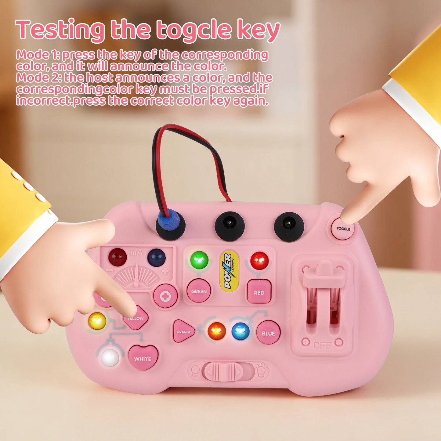 Montessori Busy Board - Kids Learning Machine with Lights, Sound Effects, Switch Activities - Educational Sensory Toy for Toddle