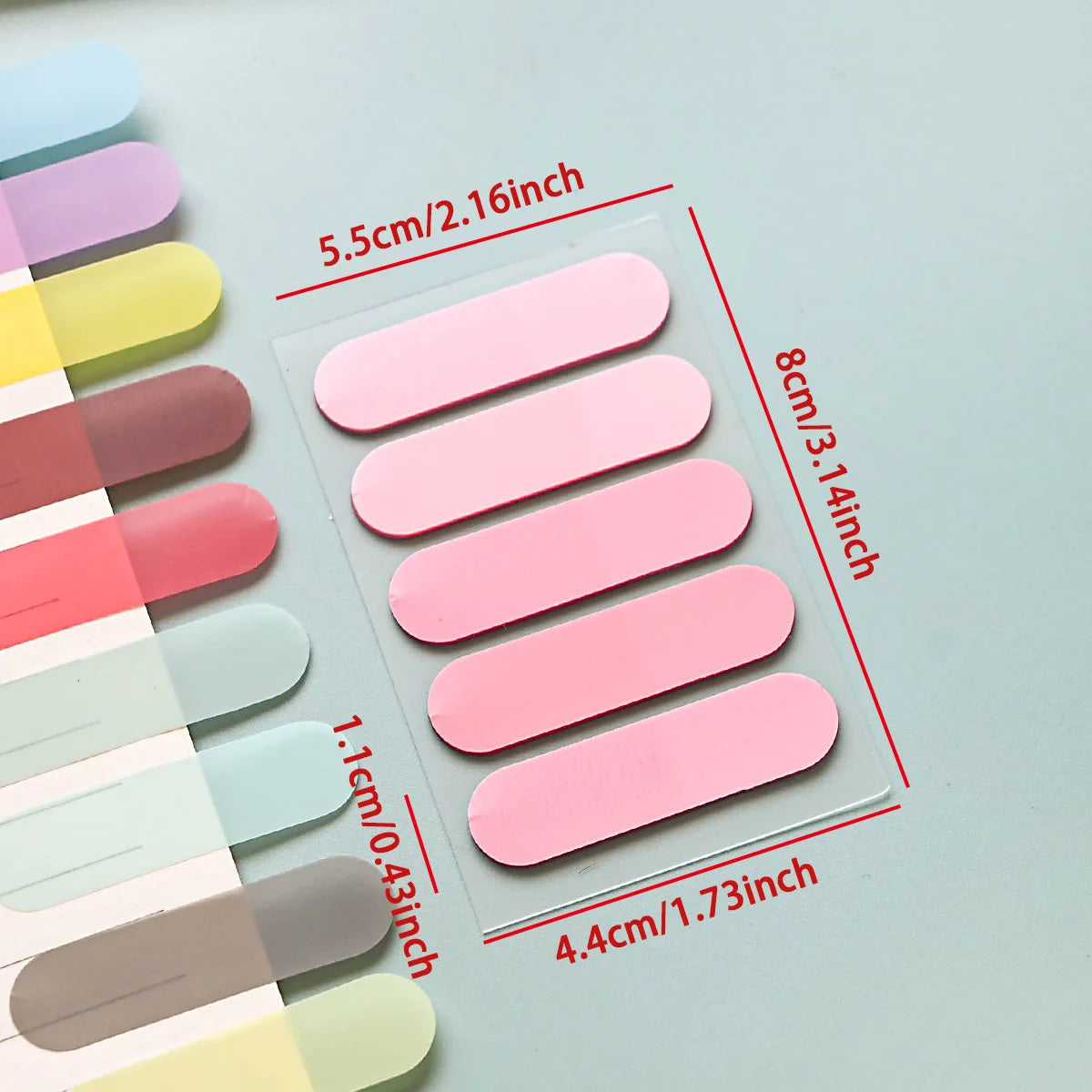 100 Sheets Writable Sticky Tabs Book Tabs Page Markers Translucent Sticky Note Tabs Post It Stick Tabs Annotation Tabs Index