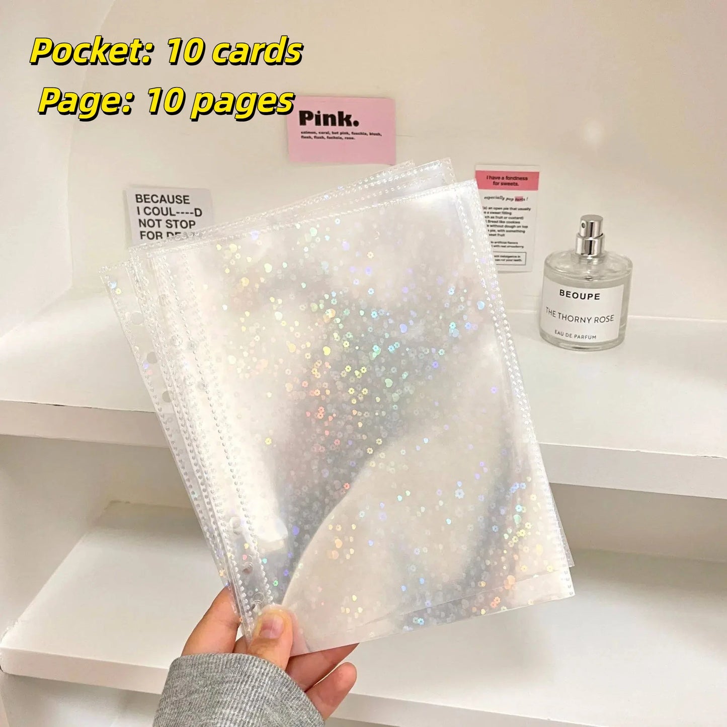 10PCS 1/2/4 Grids Photo Album A5 Inner Page Photocard Binder Photo Sleeve 6 Ring Refill Inner Page Photocard Kpop 포토카드 바인더