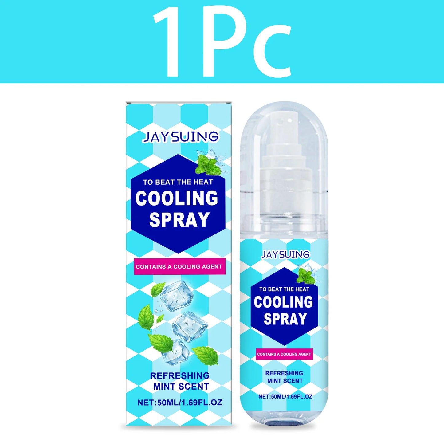 Cooling Spray Portable Outdoor Cool Sensation Body Spray Summer Instant Refreshing Mist Anti-Heat Hydrating Gentle Skin Care