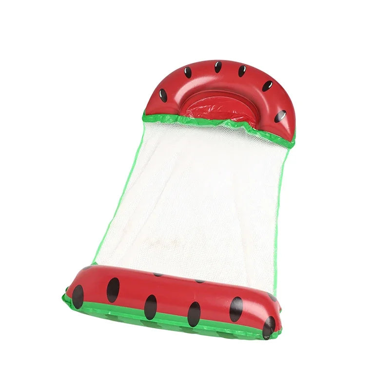 1Pcs PVC Summer Inflatable Foldable Floating Row Swimming Pool Water Hammock Air Mattresses Bed Beach Water Sports Lounger Chair