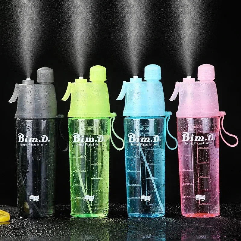 1/2/4PCS Plastic Spray Cup Summer Outdoor Sports Water Bottle Hydration Cooling Spray Cup Travel Portable Water Cup Gift Cups