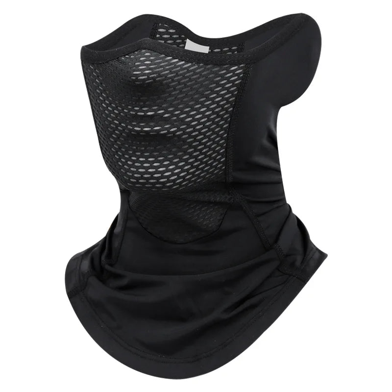 Summer Balaclava Sun Protection Mask Cycling Breathable Mesh Cooling Ice Silk Reflective Strip Motorcycle Fishing Neck Gaiter