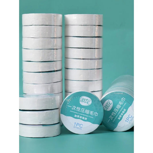10PCS Set Compressed Towel Travel Quick-Drying Towel Trip Disposable Hotel Washable Cloth Towel Napkin Washcloth Outdoor Travel