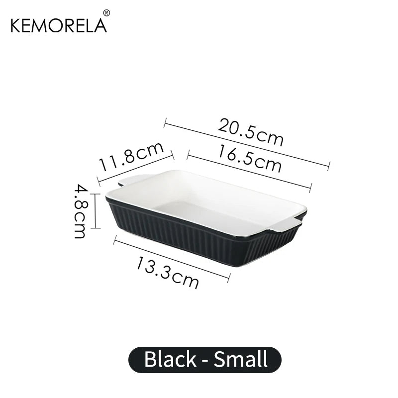 1PC Ceramic Baking Dish, Available in 3 Sizes Lasagna Pan Deep for Oven, with Handles,Oven Safe and Durable Bakeware for Lasagna
