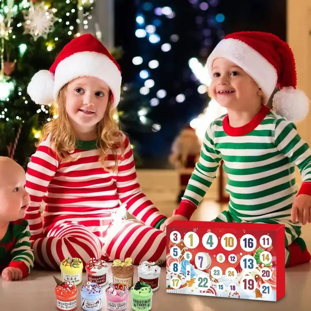 DIY Slime Making Advent Calendar – 24-Day Christmas Countdown Kit for Kids