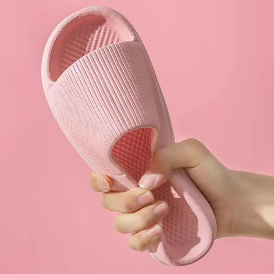 Non-Slip EVA Soft Sole Massage Shower Shoes for Men and Women, Couples, Waterproof, Home, Leisure, Bathroom Slippers, Fashion