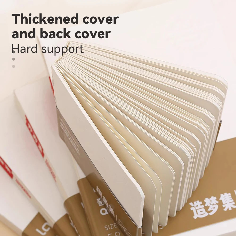 Languo 58 Sheets Drawing Notebook Thick Paper Sketchbook Portable Watercolor Book Gouache Notepad Art Supplies Stationery