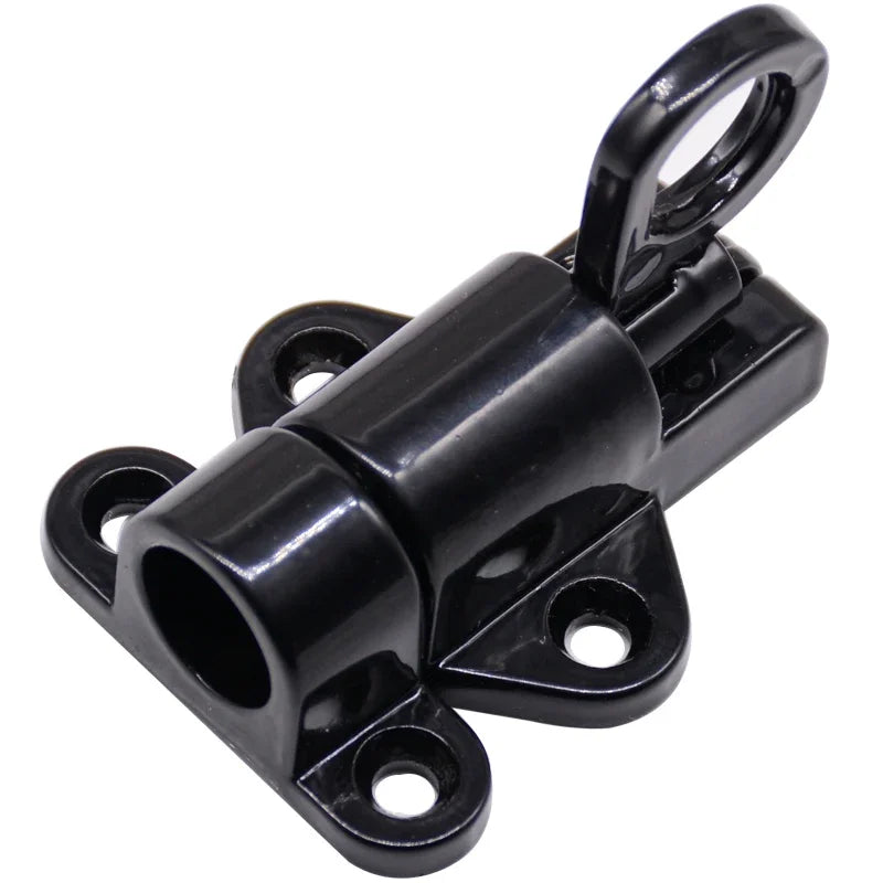 1/2/4Pcs Aluminum Alloy Spring Door Bolt Latch Home Window Gate Security Pull Ring Spring Bounce Door Bolt Automatic Latch Lock