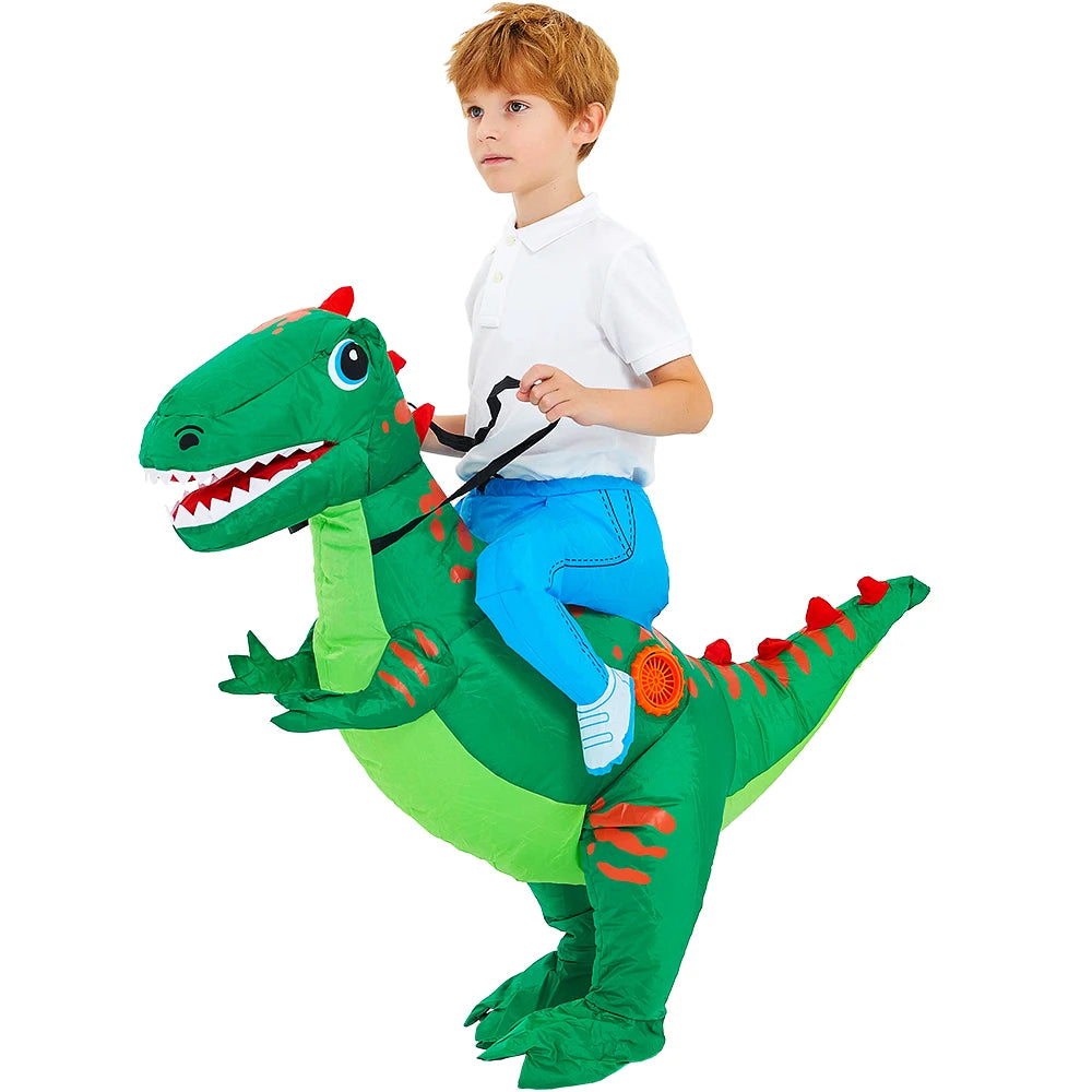 Kids Child Dinosaur Unicorn Inflatable Costume Cute Funny Clothing For Boys Girls Halloween Christmas Performance Party Suits