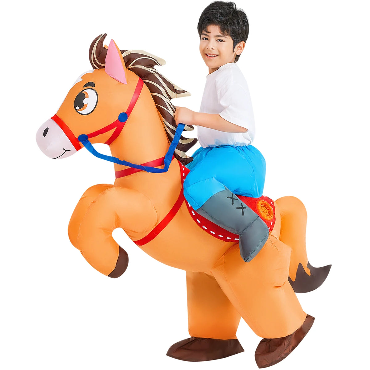 Kids Child Dinosaur Unicorn Inflatable Costume Cute Funny Clothing For Boys Girls Halloween Christmas Performance Party Suits