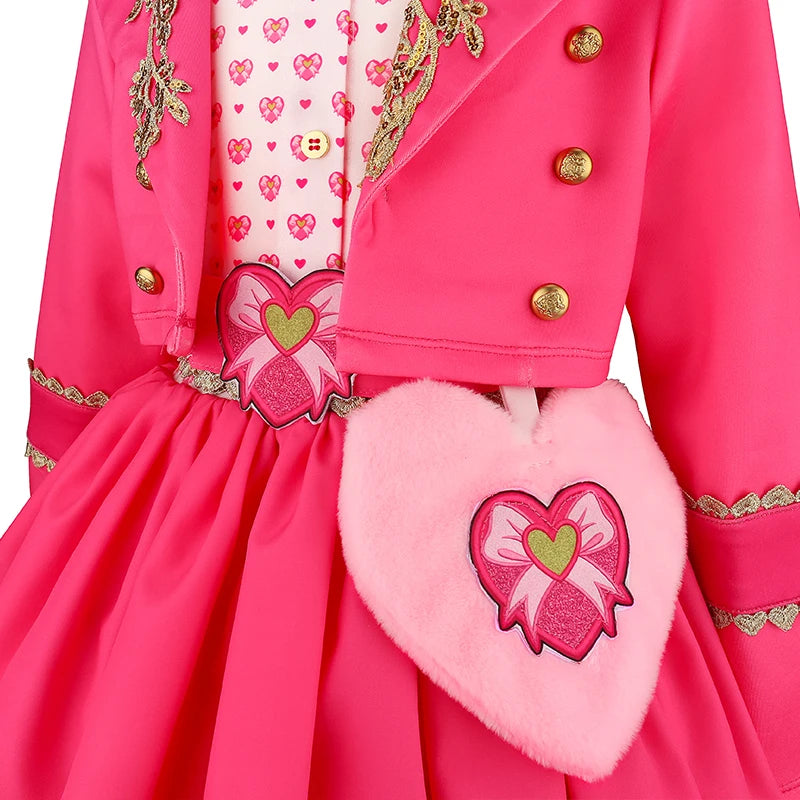 2026 New Girls Heir Dress Halloween Dress Up Costume 2ps Children's Cosplay + Wig Graduation Prom Puffy Dress