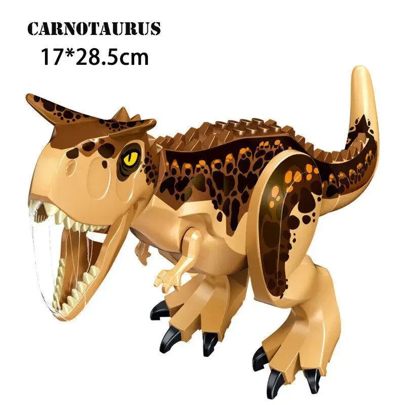 Jurassic World Brutal Raptor Building Blocks Dinosaur Model Tyrannosaurus Indominus T-Rex Assemble Educational Toy For Kids Gift