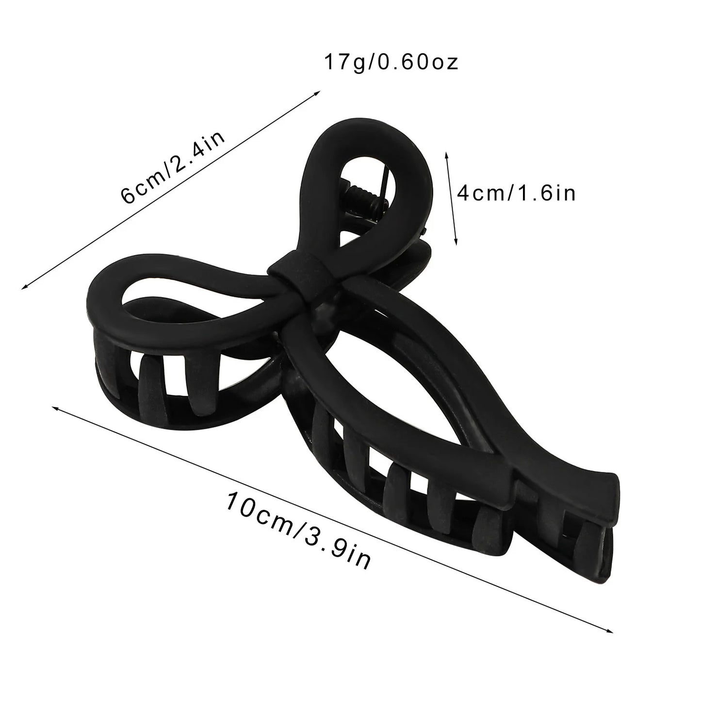 Matte Bow Large Hair Claw Crab for Women Acrylic Bowknot Hair Clips Hairpins Girls Barrettes Headbands Ponytail Hair Accessories