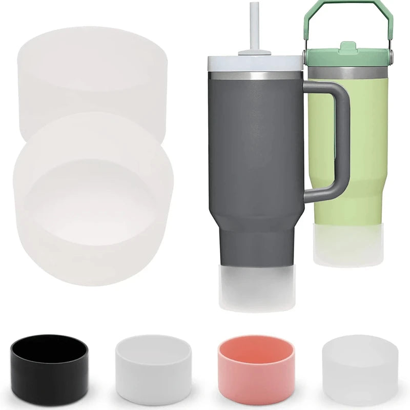 1/2PC 7.5cm Silicone Cup Boot Bottom Anti-slip Protective Sleeve Cover For Stanley 40oz Tumbler Thermos Cup 30oz Water Bottle