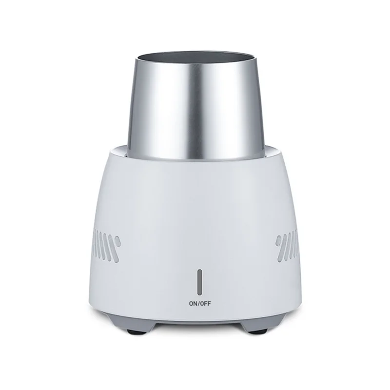 AS62 Summer Quick Cooling Cup Mini Continuous Cooler Cup Desktop Refrigerator Water/Soda/Drinks Mug, US Plug-White