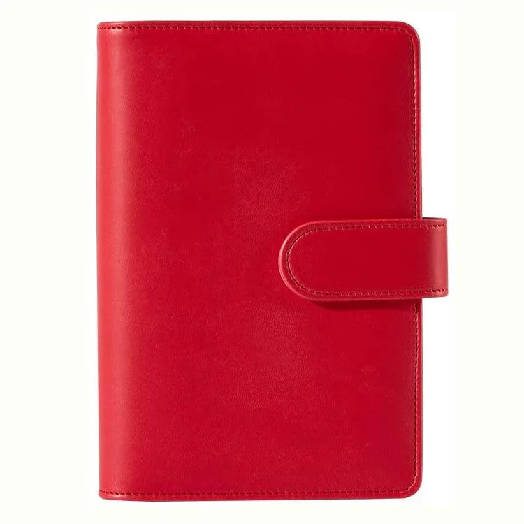 A6/A5 Macaroon Color PU Leather DIY Binder Notebook Cover Diary Agenda Planner Paper Cover School Stationery