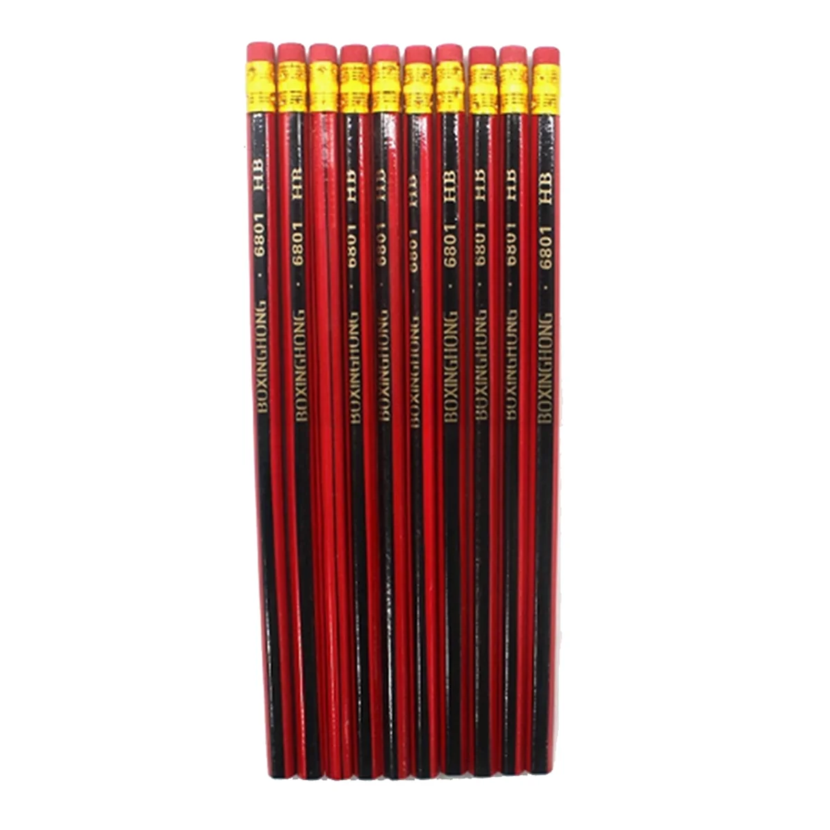 ABGV 100Pcs Sketch Pencil Wooden Lead Pencils HB Pencil with Eraser Children Drawing Pencil School Writing Stationery