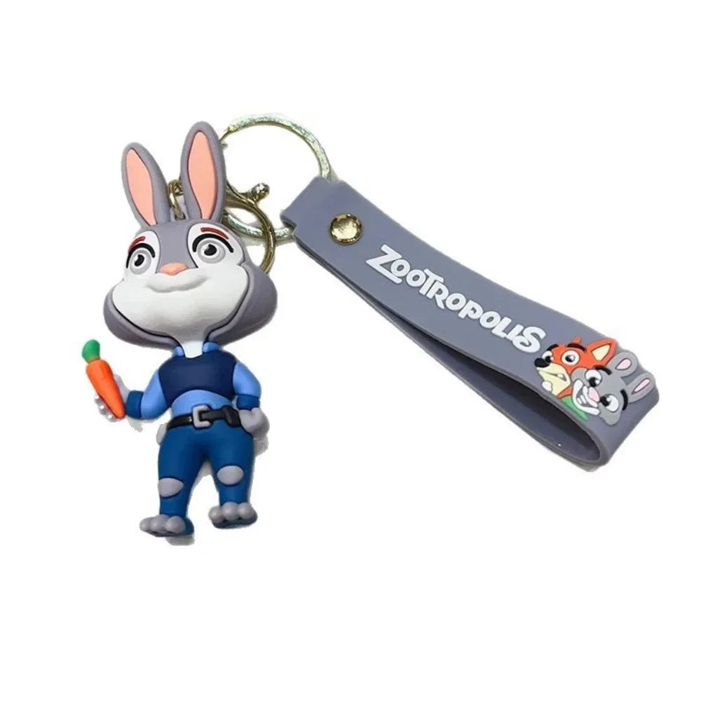 Zootopia Keychain Cartoon Judy Hanging Ornament Car Bag Accessories Wholesale Cute Animal Pendant Gift for Kids Party Favor
