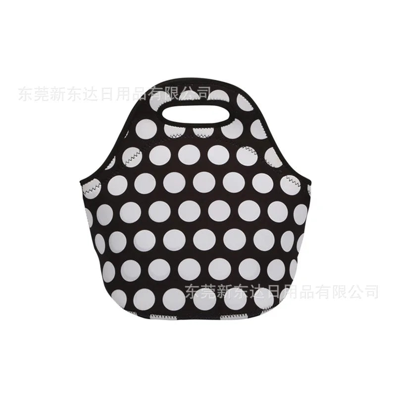 Neoprene Portable Lunch Bag Thermal Insulated Bento Box Tote Cooler Pouch Dinner Container Picnic Kid School Food Storage Bags